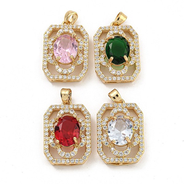PandaHall Brass Micro Pave Clear Cubic Zirconia Pendants, with Glass, Rectangle, Mixed Color, 22.5x15x8mm, Hole: 4x2.5mm Brass+Cubic..., Multicolor
PandaHall Brass Micro Pave Clear Cubic Zirconia Pendants, with Glass, Rectangle, Mixed Color, 22.5x15x8mm, Hole: 4x2.5mm Brass+Cubic..., Multicolor