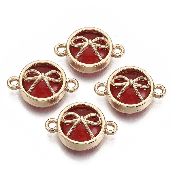 PandaHall Glass Links Connectors, with Light Gold Plated Alloy Findings, Flat Round with Bowknot, Dark Red, 13.5x19.5x6.5mm, Hole: 1.6mm...
PandaHall Glass Links Connectors, with Light Gold Plated Alloy Findings, Flat Round with Bowknot, Dark Red, 13.5x19.5x6.5mm, Hole: 1.6mm...