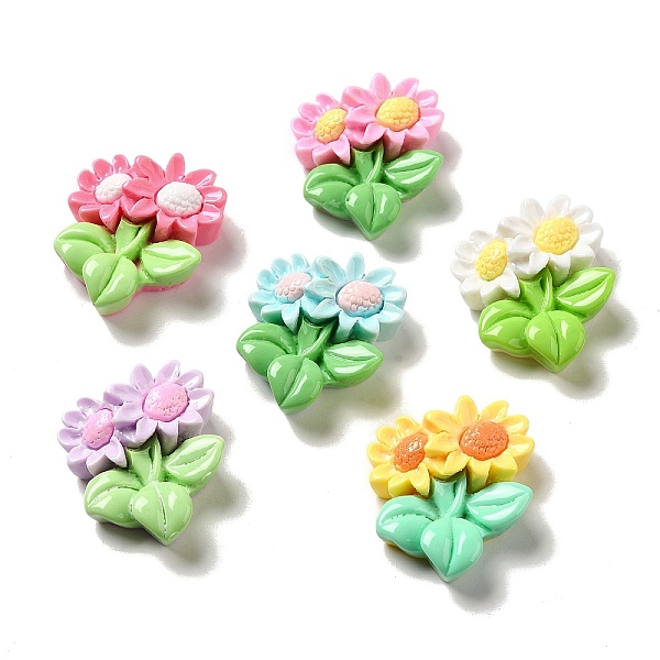 PandaHall Flower Theme Opaque Resin Decoden Cabochons, Sunflower, Mixed Color, 27.5x23.5x7mm Resin Flower Multicolor
PandaHall Flower Theme Opaque Resin Decoden Cabochons, Sunflower, Mixed Color, 27.5x23.5x7mm Resin Flower Multicolor