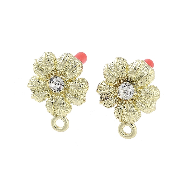 PandaHall Rack Plating Golden Alloy with Rhinestone Stud Earring Findings, with Loops and 304 Stainless Steel Pins, Cadmium Free & Nickel...
PandaHall Rack Plating Golden Alloy with Rhinestone Stud Earring Findings, with Loops and 304 Stainless Steel Pins, Cadmium Free & Nickel...