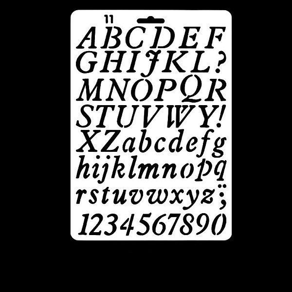 PandaHall PET Plastic Hollow Painting Silhouette Stencil, DIY Drawing Template Graffiti Stencils, Letter A~Z, 27.5x19cm Plastic Letter A~Z
PandaHall PET Plastic Hollow Painting Silhouette Stencil, DIY Drawing Template Graffiti Stencils, Letter A~Z, 27.5x19cm Plastic Letter A~Z