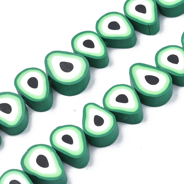 PandaHall Handmade Polymer Clay Bead Strands, Avocado Slice, Sea Green, 9~11.5x8~11x4mm, Hole: 1.6mm, about 36~40pcs/strand, 12.60...
PandaHall Handmade Polymer Clay Bead Strands, Avocado Slice, Sea Green, 9~11.5x8~11x4mm, Hole: 1.6mm, about 36~40pcs/strand, 12.60...