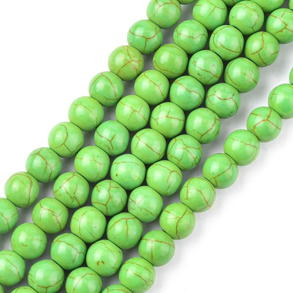 PandaHall Synthetic Turquoise Beads Strands, Dyed, Round, Lime Green, 8mm, Hole: 1mm, about 50pcs/strand, 15.35 inch Synthetic Turquoise...
PandaHall Synthetic Turquoise Beads Strands, Dyed, Round, Lime Green, 8mm, Hole: 1mm, about 50pcs/strand, 15.35 inch Synthetic Turquoise...