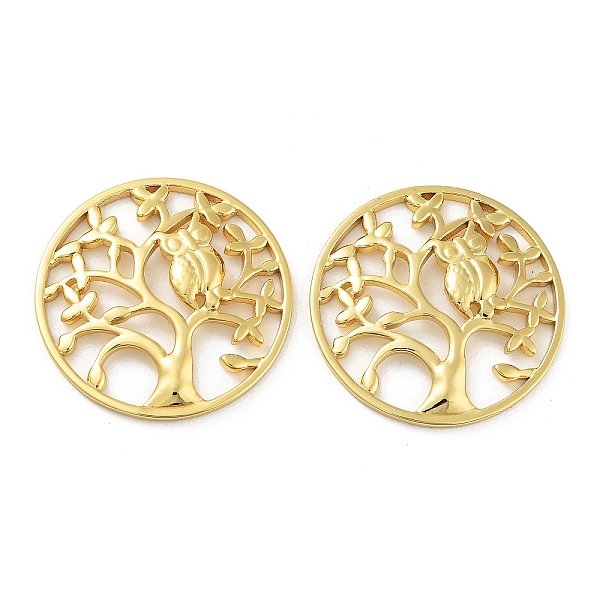 PandaHall 304 Stainless Steel Pendants, Real 18K Gold Plated, Flat Round with Tree of Life, Owl, 27.5x3mm 304 Stainless Steel Owl
PandaHall 304 Stainless Steel Pendants, Real 18K Gold Plated, Flat Round with Tree of Life, Owl, 27.5x3mm 304 Stainless Steel Owl