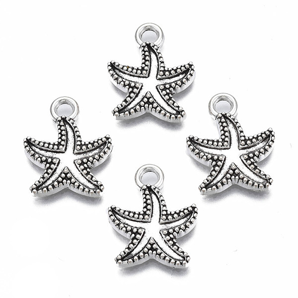 PandaHall Tibetan Style Alloy Pendant Settings for Enamel, Cadmium Free & Lead Free, Starfish, Antique Silver, 18.5x15x2.5mm, Hole: 2mm...
PandaHall Tibetan Style Alloy Pendant Settings for Enamel, Cadmium Free & Lead Free, Starfish, Antique Silver, 18.5x15x2.5mm, Hole: 2mm...