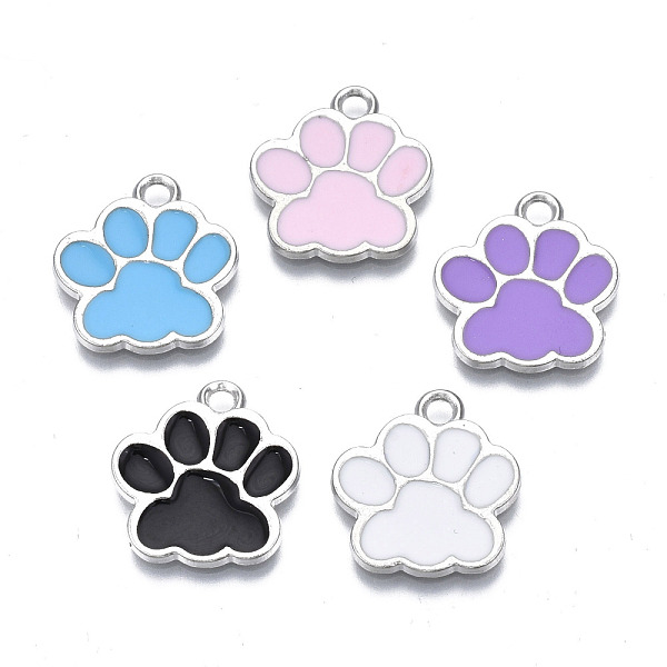 PandaHall Alloy Enamel Pendants, Cadmium Free & Lead Free, Dog Paw Prints, Mixed Color, 17.5x16x1.5mm, Hole: 2mm Alloy+Enamel Others..., Multicolor
PandaHall Alloy Enamel Pendants, Cadmium Free & Lead Free, Dog Paw Prints, Mixed Color, 17.5x16x1.5mm, Hole: 2mm Alloy+Enamel Others..., Multicolor