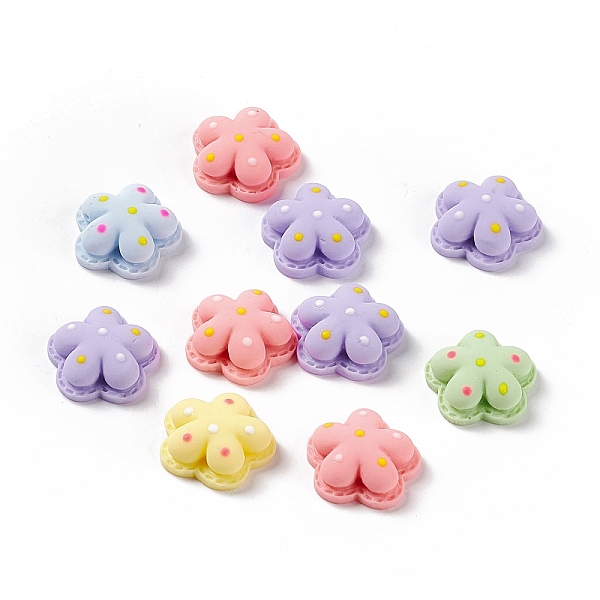 PandaHall Flower Opaque Resin Cabochons, Mixed Color, 17~17.5x17~17.5x7mm Resin Flower Multicolor
PandaHall Flower Opaque Resin Cabochons, Mixed Color, 17~17.5x17~17.5x7mm Resin Flower Multicolor