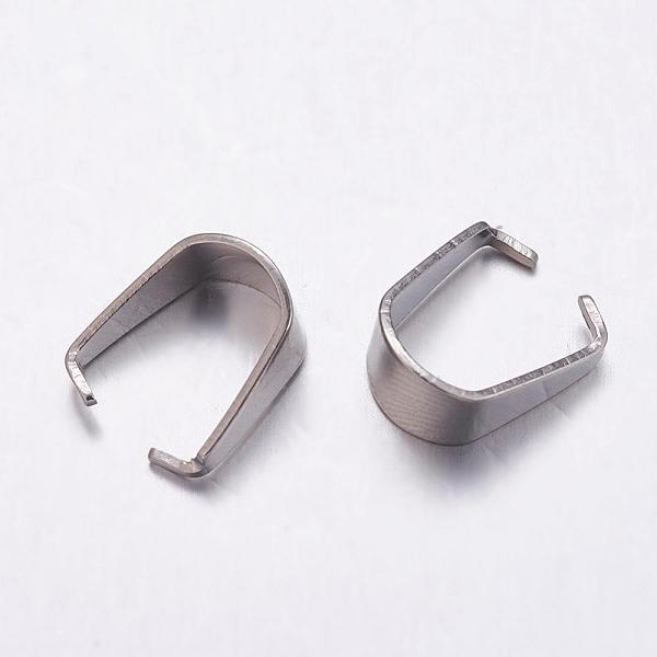 PandaHall 201 Stainless Steel Snap on Bails, for Pendant Making, Stainless Steel Color, 10.5x9x5mm 201 Stainless Steel
PandaHall 201 Stainless Steel Snap on Bails, for Pendant Making, Stainless Steel Color, 10.5x9x5mm 201 Stainless Steel