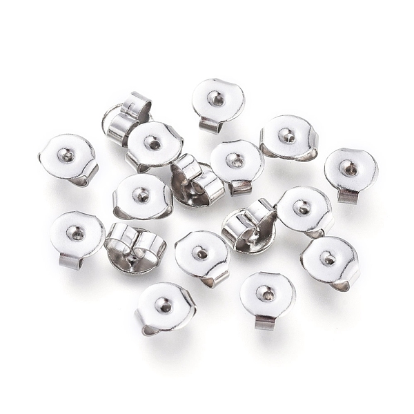 PandaHall 304 Stainless Steel Ear Nuts, Friction Earring Backs for Stud Earrings, 5.5x6x3mm, Hole: 0.8mm 304 Stainless Steel
PandaHall 304 Stainless Steel Ear Nuts, Friction Earring Backs for Stud Earrings, 5.5x6x3mm, Hole: 0.8mm 304 Stainless Steel