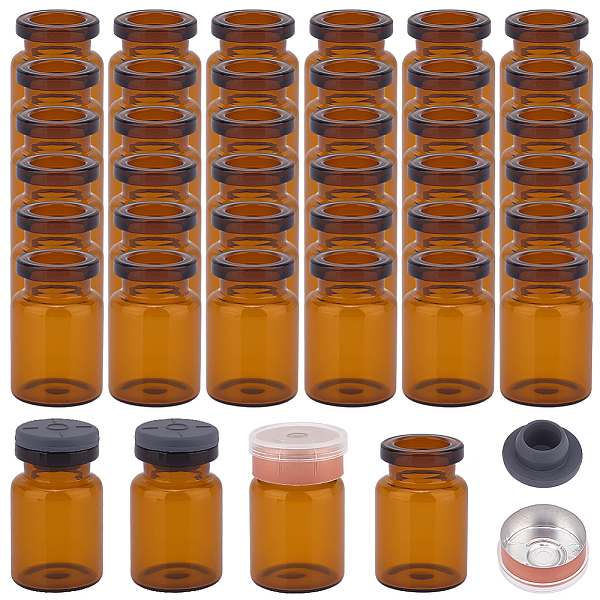 PandaHall OLYCRAFT 50 Pack 5ml Brown Glass Headspace Vials with Aluminum Flip Off Caps and Rubber Stoppers 0.17oz Amber Glass Headspace...
PandaHall OLYCRAFT 50 Pack 5ml Brown Glass Headspace Vials with Aluminum Flip Off Caps and Rubber Stoppers 0.17oz Amber Glass Headspace...
