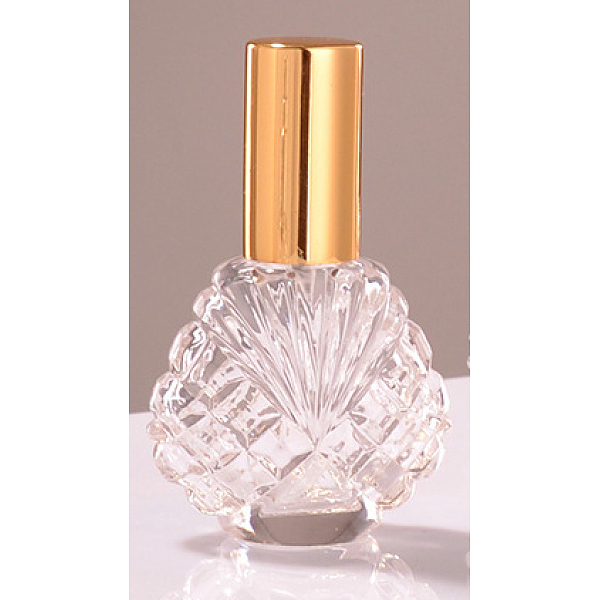 PandaHall Shell Shape Empty Glass Perfume Spray Bottle, with Aluminum Lid, Fine Mist Atmoizer, Golden, 7.1x4.7cm, Capacity: 15ml(0.51fl. oz)..., Clear
PandaHall Shell Shape Empty Glass Perfume Spray Bottle, with Aluminum Lid, Fine Mist Atmoizer, Golden, 7.1x4.7cm, Capacity: 15ml(0.51fl. oz)..., Clear