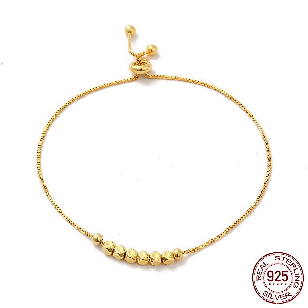 PandaHall 925 Sterling Silver Box Chains Slider Bracelets, with Polygon Beaded, Real 18K Gold Plated, 8-5/8 inch(22cm) Sterling Silver...
PandaHall 925 Sterling Silver Box Chains Slider Bracelets, with Polygon Beaded, Real 18K Gold Plated, 8-5/8 inch(22cm) Sterling Silver...