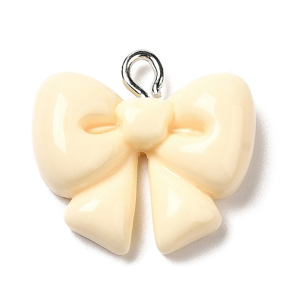 PandaHall Opaque Resin Pendants, with Platinum Plated Iron Loops, Bowknot, 19.5x20.5x6.5mm, Hole: 2.5mm Iron+Resin Bowknot Gold
PandaHall Opaque Resin Pendants, with Platinum Plated Iron Loops, Bowknot, 19.5x20.5x6.5mm, Hole: 2.5mm Iron+Resin Bowknot Gold