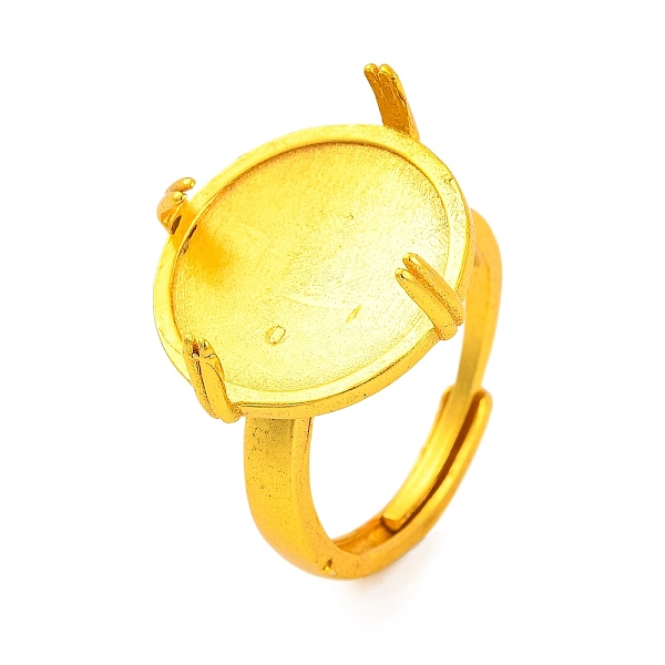 PandaHall Brass Adjustable Ring Components, 4 Claw Prong Ring Settings, Lead Free & Cadmium Free, Round, Golden, Tray: 18mm, Inner Diameter...
PandaHall Brass Adjustable Ring Components, 4 Claw Prong Ring Settings, Lead Free & Cadmium Free, Round, Golden, Tray: 18mm, Inner Diameter...