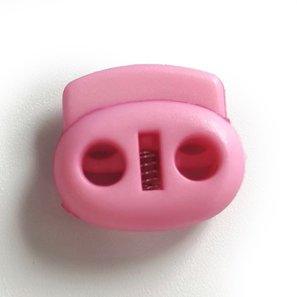 PandaHall Nylon Cord Locks Clip Ends, Double Hole Drawstring Stopper Fastener Buttons, Pink, 1.8x2cm, Hole: 4mm Nylon Pink
PandaHall Nylon Cord Locks Clip Ends, Double Hole Drawstring Stopper Fastener Buttons, Pink, 1.8x2cm, Hole: 4mm Nylon Pink