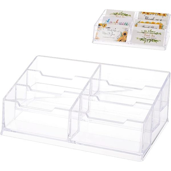 PandaHall OLYCRAFT 6 Pocket Clear Business Card Holder Plastic Business Card Display Case Clear Desktop Card Display Stand Game Card Star...
PandaHall OLYCRAFT 6 Pocket Clear Business Card Holder Plastic Business Card Display Case Clear Desktop Card Display Stand Game Card Star...