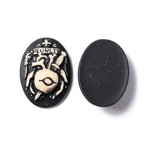 PandaHall Halloween Cameos Opaque Resin Cabochons, Oval, Black, Eye Pattern, 37.5x27.5x8.5mm Resin Eye Black
PandaHall Halloween Cameos Opaque Resin Cabochons, Oval, Black, Eye Pattern, 37.5x27.5x8.5mm Resin Eye Black