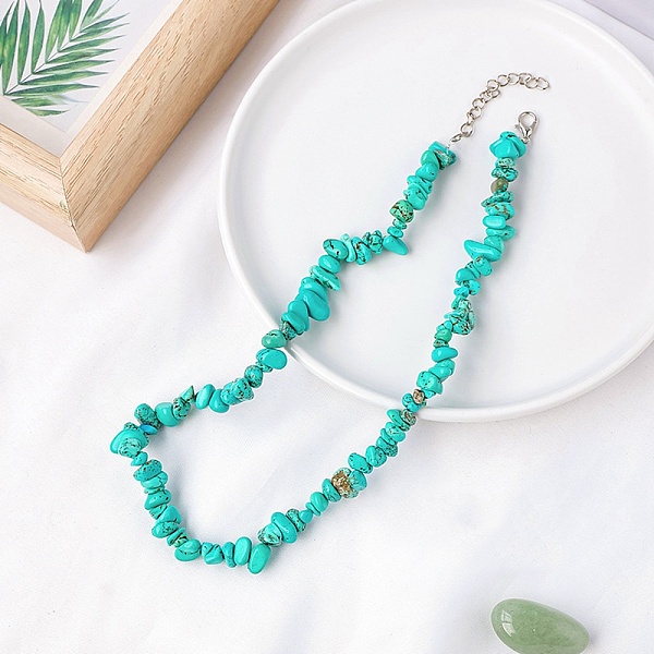 PandaHall Synthetic Turquoise Chips Bead Necklace, 18.90 inch(48cm) Synthetic Turquoise
PandaHall Synthetic Turquoise Chips Bead Necklace, 18.90 inch(48cm) Synthetic Turquoise