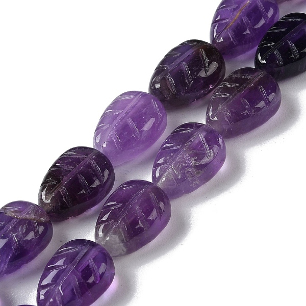 PandaHall Natural Amethyst Beads Strands, Leaf, 14~14.5x10~10.5x5.5~6mm, Hole: 1.2mm, about 15pcs/strand, 8.43''(21.4cm) Amethyst Leaf
PandaHall Natural Amethyst Beads Strands, Leaf, 14~14.5x10~10.5x5.5~6mm, Hole: 1.2mm, about 15pcs/strand, 8.43''(21.4cm) Amethyst Leaf