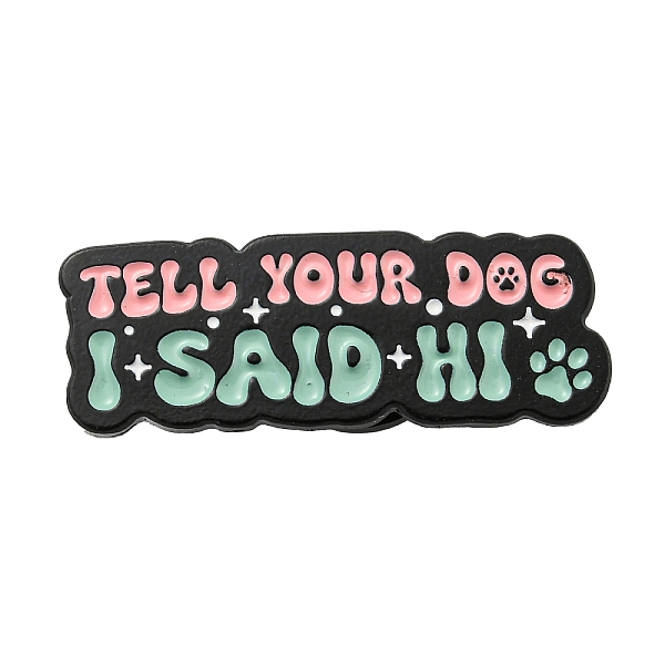 PandaHall Dog Theme Zinc Alloy Word Brooch, Enamel Pins, for Men Women, Medium Aquamarine, 11x30x1.6mm Alloy+Enamel Word
PandaHall Dog Theme Zinc Alloy Word Brooch, Enamel Pins, for Men Women, Medium Aquamarine, 11x30x1.6mm Alloy+Enamel Word