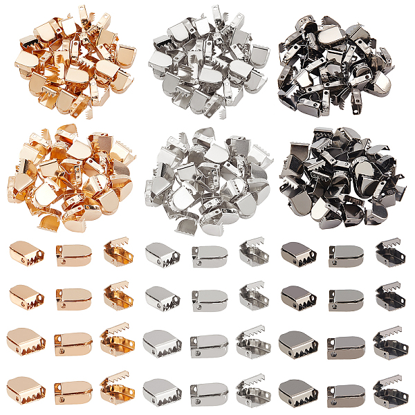 PandaHall CHGCRAFT 180Pcs 6 Style Zinc Alloy Ribbon Crimp Ends, Crimp End Findings, Mixed Color, 9.5~10x7~9mm, Hole: 1.4mm, 30pcs/style...
PandaHall CHGCRAFT 180Pcs 6 Style Zinc Alloy Ribbon Crimp Ends, Crimp End Findings, Mixed Color, 9.5~10x7~9mm, Hole: 1.4mm, 30pcs/style...