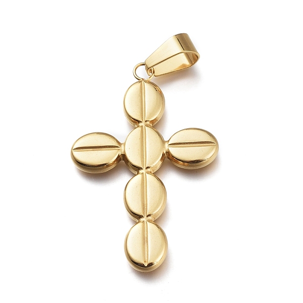 PandaHall 304 Stainless Steel Pendants, Cross, Golden, 42x26.7x3mm, Hole: 8mm 304 Stainless Steel Cross
PandaHall 304 Stainless Steel Pendants, Cross, Golden, 42x26.7x3mm, Hole: 8mm 304 Stainless Steel Cross