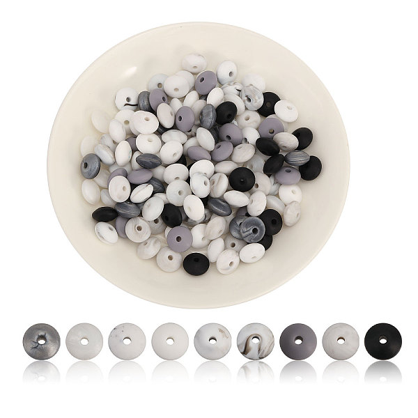 PandaHall CHGCRAFT 144Pcs 9Styles Silicone Abacus Beads Saucer Loose Spacer Beads Rondelle Silicone Beads for Keychain Making Bracelet..., Multicolor
PandaHall CHGCRAFT 144Pcs 9Styles Silicone Abacus Beads Saucer Loose Spacer Beads Rondelle Silicone Beads for Keychain Making Bracelet..., Multicolor