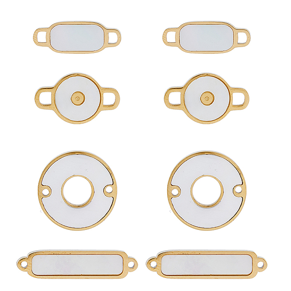 PandaHall DICOSMETIC 8Pcs 4 Styles 304 Stainless Steel Connector Charms with Shell, Rectangle & Flat Round, Seashell Color, Real 14K Gold...
PandaHall DICOSMETIC 8Pcs 4 Styles 304 Stainless Steel Connector Charms with Shell, Rectangle & Flat Round, Seashell Color, Real 14K Gold...