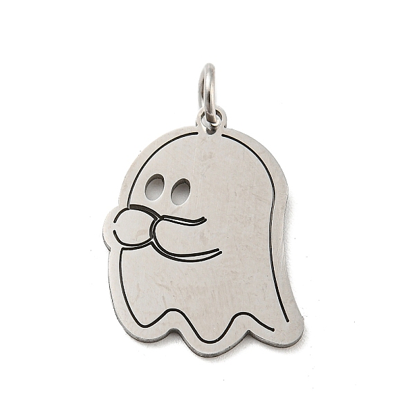 PandaHall Halloween Laser Cut 304 Stainless Steel Pendant, with Jump Ring, Ghost Charm, Stainless Steel Color, 20x14x1mm, Hole: 3mm 304...
PandaHall Halloween Laser Cut 304 Stainless Steel Pendant, with Jump Ring, Ghost Charm, Stainless Steel Color, 20x14x1mm, Hole: 3mm 304...