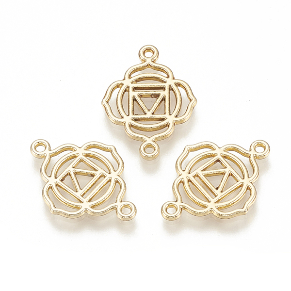 PandaHall Alloy Links connectors, Chakra Theme, Flower, Light Gold, 20x14.5x1.5mm, Hole: 1mm Alloy Muladhara
PandaHall Alloy Links connectors, Chakra Theme, Flower, Light Gold, 20x14.5x1.5mm, Hole: 1mm Alloy Muladhara