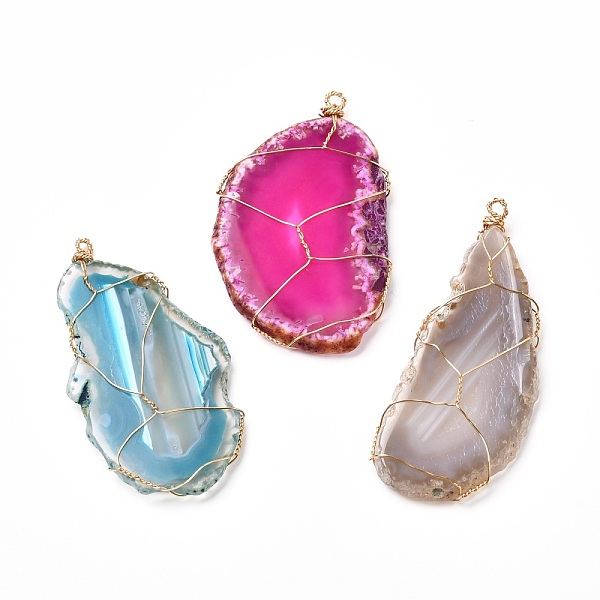 PandaHall Mixed Electroplate Gemstone Natural Agate Slices Pendants, with Real 18K Gold Plated Eco-Friendly Copper Findings, Nuggets, Mixed..., Multicolor
PandaHall Mixed Electroplate Gemstone Natural Agate Slices Pendants, with Real 18K Gold Plated Eco-Friendly Copper Findings, Nuggets, Mixed..., Multicolor