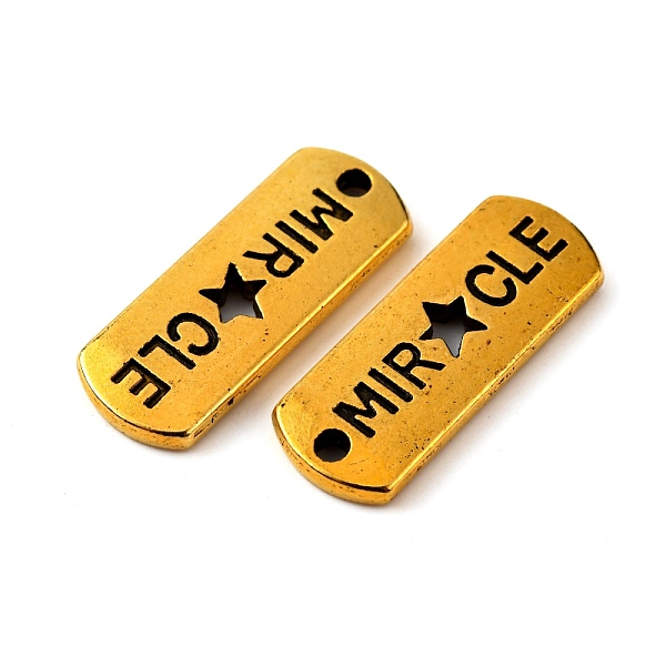 PandaHall Tibetan Style Alloy Rectangle with Word Miracle Pendants, Cadmium Free & Lead Free, Antique Golden, 8x21x2mm, Hole: 2mm, about...
PandaHall Tibetan Style Alloy Rectangle with Word Miracle Pendants, Cadmium Free & Lead Free, Antique Golden, 8x21x2mm, Hole: 2mm, about...
