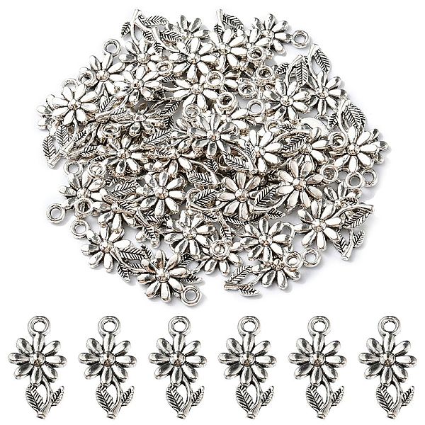 PandaHall Tibetan Style Alloy Pendants, Flower, Cadmium Free & Nickel Free & Lead Free, Antique Silver, 19x10x2mm, Hole: 2mm Alloy Flower
PandaHall Tibetan Style Alloy Pendants, Flower, Cadmium Free & Nickel Free & Lead Free, Antique Silver, 19x10x2mm, Hole: 2mm Alloy Flower