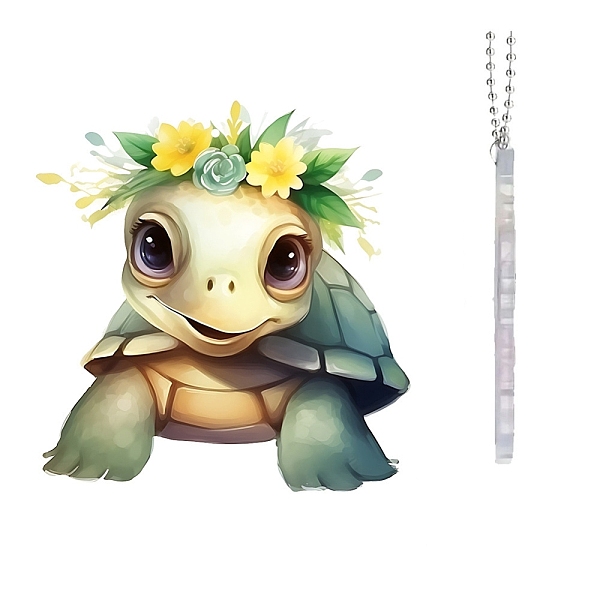 PandaHall Acrylic Pendant Decorations, with Metal Finding, Car Decoration, Turtle, 74x76x3mm Acrylic Turtle
PandaHall Acrylic Pendant Decorations, with Metal Finding, Car Decoration, Turtle, 74x76x3mm Acrylic Turtle