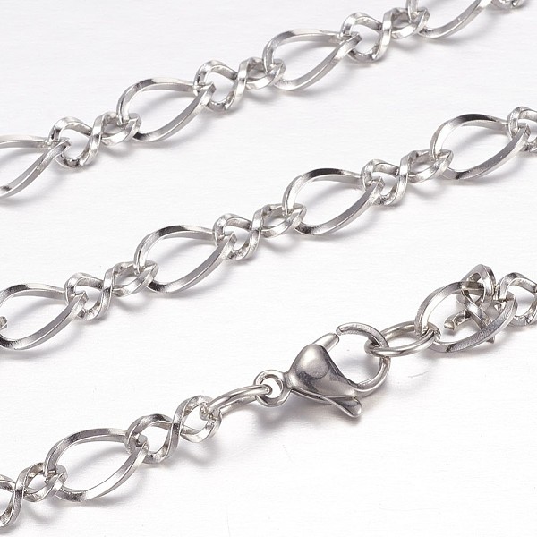 PandaHall 304 Stainless Steel Curb Chain Necklaces, with Lobster Claw Clasps, Stainless Steel Color, 19.2 inch(49cm) 304 Stainless Steel
PandaHall 304 Stainless Steel Curb Chain Necklaces, with Lobster Claw Clasps, Stainless Steel Color, 19.2 inch(49cm) 304 Stainless Steel