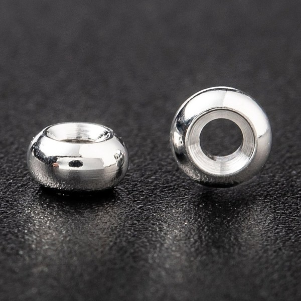 PandaHall Brass Spacer Beads, Long-Lasting Plated, Flat Round, 925 Sterling Silver Plated, 3.5x2mm, Hole: 1mm Brass Flat Round
PandaHall Brass Spacer Beads, Long-Lasting Plated, Flat Round, 925 Sterling Silver Plated, 3.5x2mm, Hole: 1mm Brass Flat Round