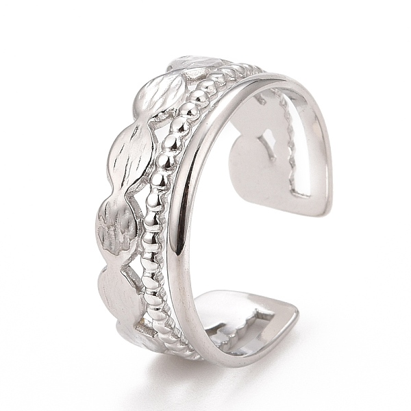 PandaHall 304 Stainless Steel Oval Wrap Open Cuff Ring for Women, Stainless Steel Color, US Size 9(18.9mm) 304 Stainless Steel
PandaHall 304 Stainless Steel Oval Wrap Open Cuff Ring for Women, Stainless Steel Color, US Size 9(18.9mm) 304 Stainless Steel