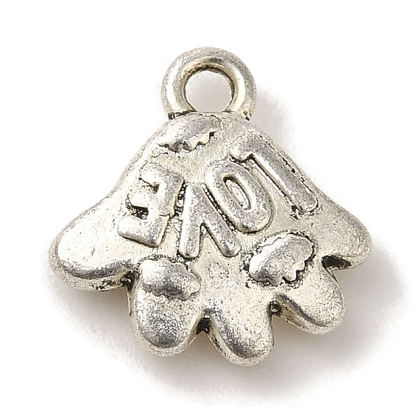 PandaHall Tibetan Style Alloy Charms, Cadmium Free & Lead Free, Hand with Word Love, Antique Silver, 13.5x13x3mm, Hole: 1.6mm Alloy Palm
PandaHall Tibetan Style Alloy Charms, Cadmium Free & Lead Free, Hand with Word Love, Antique Silver, 13.5x13x3mm, Hole: 1.6mm Alloy Palm