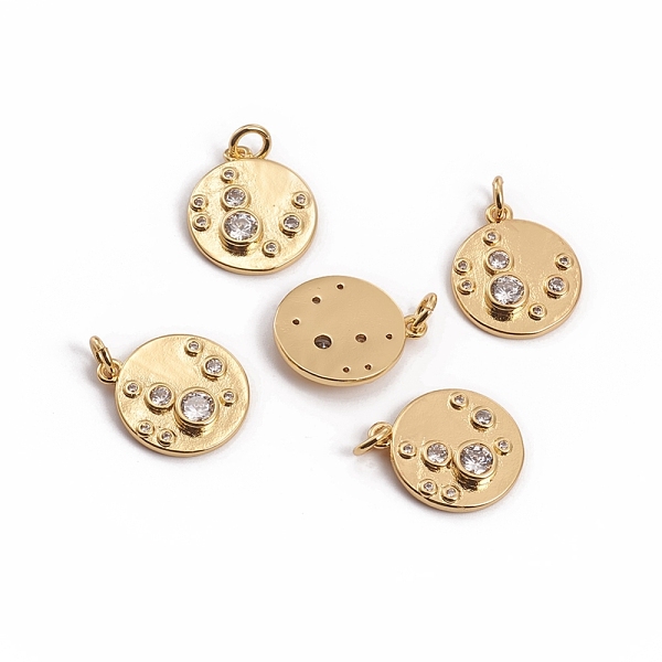 PandaHall Brass Micro Pave Clear Cubic Zirconia Pendants, with Jump Rings, Flat Round, Golden, 17.5x15x3mm, Hole: 3.5mm Brass+Cubic Zirconia...
PandaHall Brass Micro Pave Clear Cubic Zirconia Pendants, with Jump Rings, Flat Round, Golden, 17.5x15x3mm, Hole: 3.5mm Brass+Cubic Zirconia...