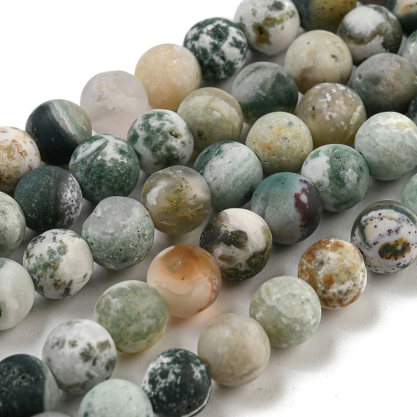 PandaHall Natural Tree Agate Frosted Agate Round Gemstone Beads Strands, 6mm, Hole: 1mm, about 64pcs/strand, 15.5 inch Tree Agate Round
PandaHall Natural Tree Agate Frosted Agate Round Gemstone Beads Strands, 6mm, Hole: 1mm, about 64pcs/strand, 15.5 inch Tree Agate Round
