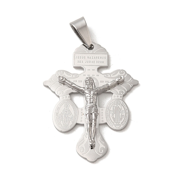 PandaHall 304 Stainless Steel Pendants, Crucifix Cross Charm, Stainless Steel Color, 40x30x4mm, Hole: 7x5mm 304 Stainless Steel Cross
PandaHall 304 Stainless Steel Pendants, Crucifix Cross Charm, Stainless Steel Color, 40x30x4mm, Hole: 7x5mm 304 Stainless Steel Cross