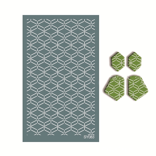 PandaHall Polyester Silk Screen Printing Stencil, Reusable Polymer Clay Silkscreen Tool, for DIY Polymer Clay Earrings Making, Rhombus...
PandaHall Polyester Silk Screen Printing Stencil, Reusable Polymer Clay Silkscreen Tool, for DIY Polymer Clay Earrings Making, Rhombus...