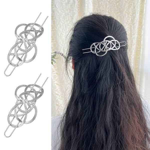PandaHall Alloy Hair Sticks, Hollow Hair Ponytail Holder, for DIY Hair Stick Accessories, Cross Round, Platinum, 113x16x1.5mm Alloy
PandaHall Alloy Hair Sticks, Hollow Hair Ponytail Holder, for DIY Hair Stick Accessories, Cross Round, Platinum, 113x16x1.5mm Alloy
