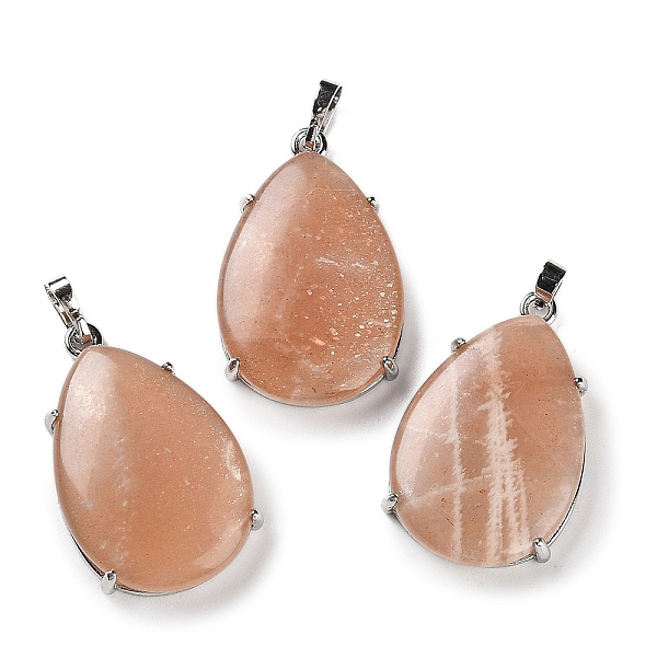 PandaHall Natural Sunstone Pendants, Brass Teardrop Charms, Platinum, Cadmium Free & Lead Free, 33x18x5~6mm, Hole: 5x4mm Sunstone Teardrop
PandaHall Natural Sunstone Pendants, Brass Teardrop Charms, Platinum, Cadmium Free & Lead Free, 33x18x5~6mm, Hole: 5x4mm Sunstone Teardrop