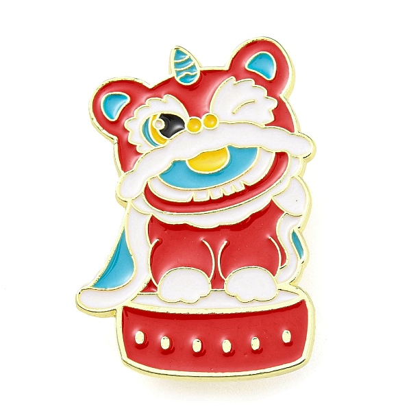 PandaHall Chinese Style Dancing Lion Enamel Pins, Golden Tone Alloy Brooches for Women, Colorful, 34.5x25x1.5mm Alloy+Enamel Lion
PandaHall Chinese Style Dancing Lion Enamel Pins, Golden Tone Alloy Brooches for Women, Colorful, 34.5x25x1.5mm Alloy+Enamel Lion