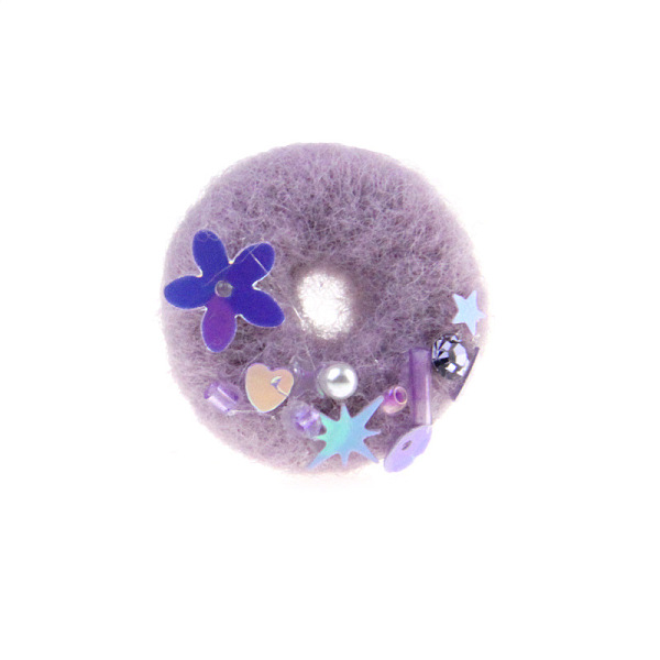 PandaHall Handmade Wool Felt Woven Costume Accessories, with Plastic Doughnut, Plum, 30mm Felt Donut Purple
PandaHall Handmade Wool Felt Woven Costume Accessories, with Plastic Doughnut, Plum, 30mm Felt Donut Purple