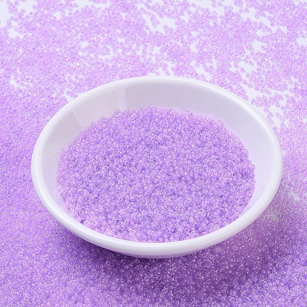 PandaHall MIYUKI Round Rocailles Beads, Japanese Seed Beads, (RR222) Orchid Lined Crystal, 11/0, 2x1.3mm, Hole: 0.8mm, about 5500pcs/50g..., Purple
PandaHall MIYUKI Round Rocailles Beads, Japanese Seed Beads, (RR222) Orchid Lined Crystal, 11/0, 2x1.3mm, Hole: 0.8mm, about 5500pcs/50g..., Purple