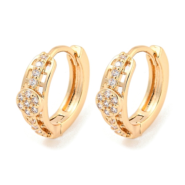PandaHall Brass Micro Pave Cubic Zirconia Hoop Earrings, Flat Round, Light Gold, 13x4mm Brass Flat Round Clear
PandaHall Brass Micro Pave Cubic Zirconia Hoop Earrings, Flat Round, Light Gold, 13x4mm Brass Flat Round Clear