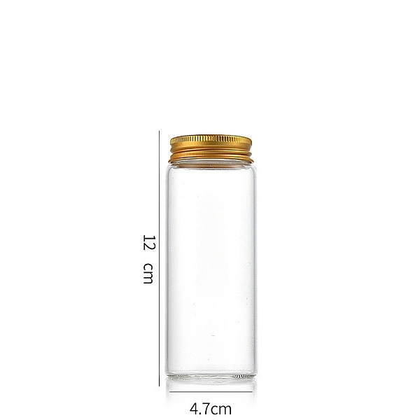 PandaHall Column Glass Screw Top Bead Storage Tubes, Clear Glass Bottles with Aluminum Lips, Golden, 4.7x12cm, Capacity: 150ml(5.07fl. oz)...
PandaHall Column Glass Screw Top Bead Storage Tubes, Clear Glass Bottles with Aluminum Lips, Golden, 4.7x12cm, Capacity: 150ml(5.07fl. oz)...