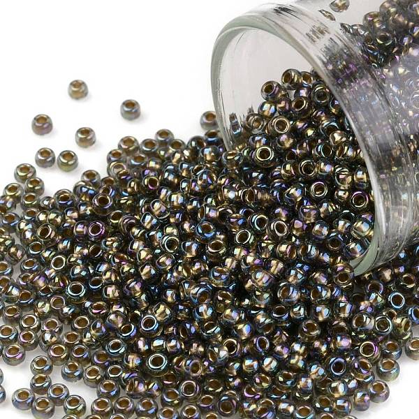 PandaHall TOHO Round Seed Beads, Japanese Seed Beads, (999) Gilt Lined AB Black Diamond, 11/0, 2.2mm, Hole: 0.8mm, about 1110pcs/bottle..., Gray
PandaHall TOHO Round Seed Beads, Japanese Seed Beads, (999) Gilt Lined AB Black Diamond, 11/0, 2.2mm, Hole: 0.8mm, about 1110pcs/bottle..., Gray